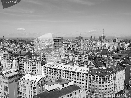 Image of Aerial view of Milan, Italy