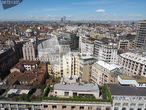 Image of Aerial view of Milan, Italy