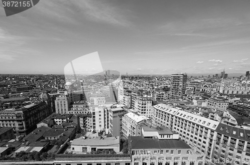 Image of Aerial view of Milan, Italy