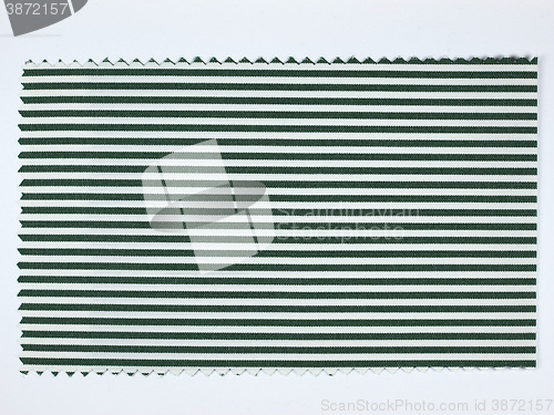 Image of Green Striped fabric sample