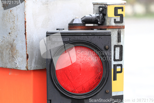 Image of stop red light