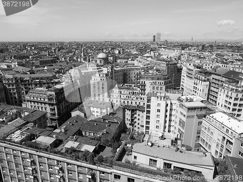 Image of Aerial view of Milan, Italy