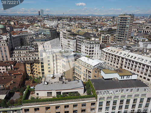 Image of Aerial view of Milan, Italy