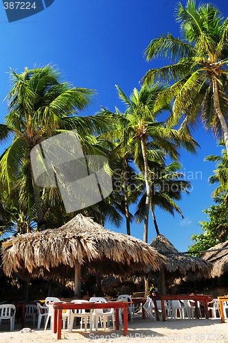 Image of Restaurant on tropical beach