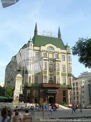 Image of editorial Moskva Hotel Belgrade Serbia