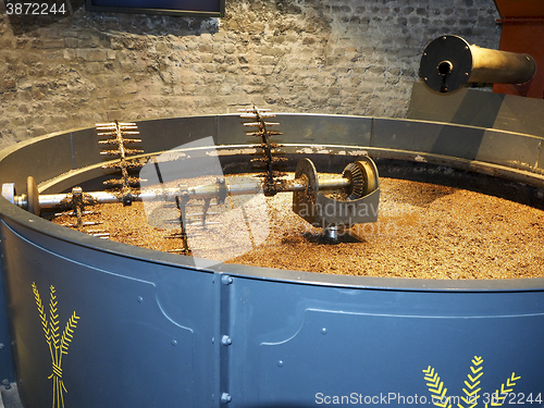 Image of grain stirring machine whisky distillery Dublin Ireland