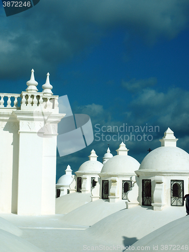 Image of rooftop domes Cathedral  Leon Nicaragua Central America   