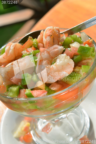 Image of shrimp ceviche authentic photographed  Big Corn Island Nicaragua