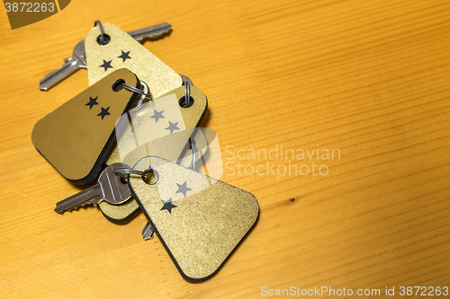 Image of Heap of Two Stars Hotel Room Keys