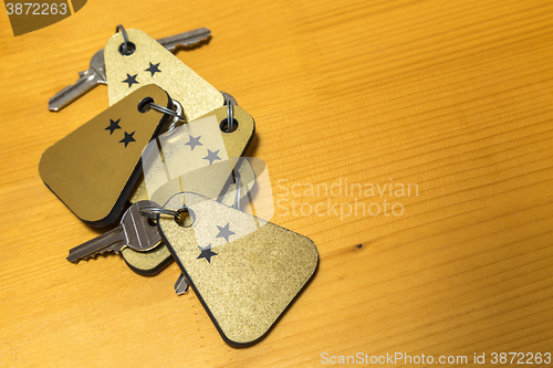 Image of Heap of Two Stars Hotel Room Keys