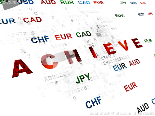 Image of Business concept: Achieve on Digital background