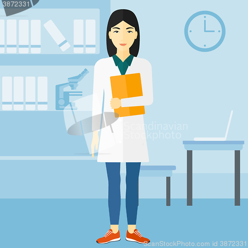 Image of Doctor in medical office.