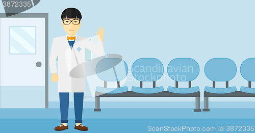 Image of Doctor showing sign ok.
