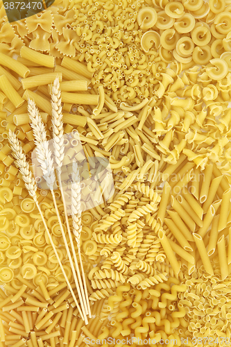 Image of Dried Pasta Food Background