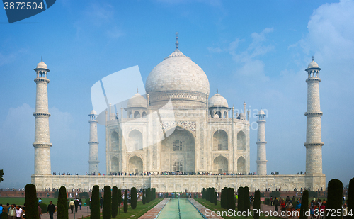 Image of Taj Mahal in Agra India on a Sunny Day