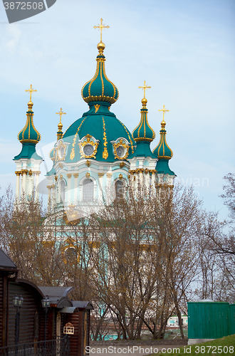 Image of St. Andrew\'s Church in Kiev, Ukraine