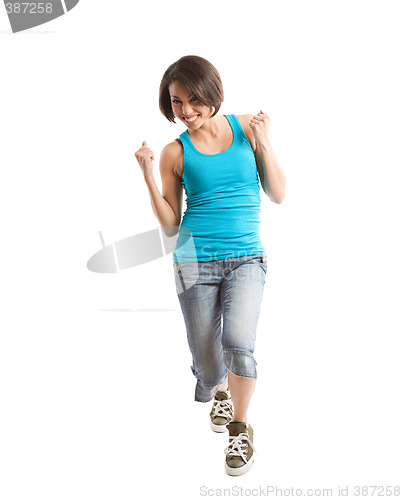 Image of Excited woman