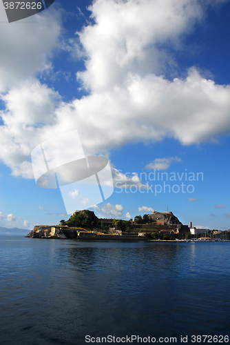 Image of Corfu town from the sea