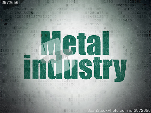 Image of Manufacuring concept: Metal Industry on Digital Paper background