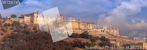 Image of Massive Amer Fortress and Palace near Jaipur, India