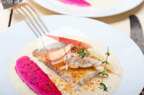 Image of sea bream fillet butter pan fried 