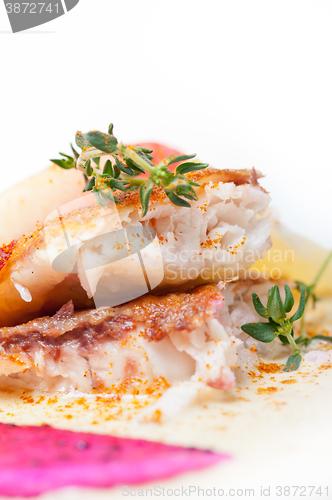 Image of sea bream fillet butter pan fried 