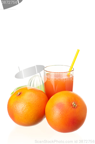 Image of Grapefruit juice isolated