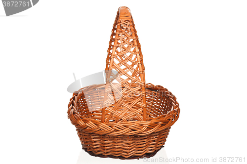 Image of Wicker basket isolated