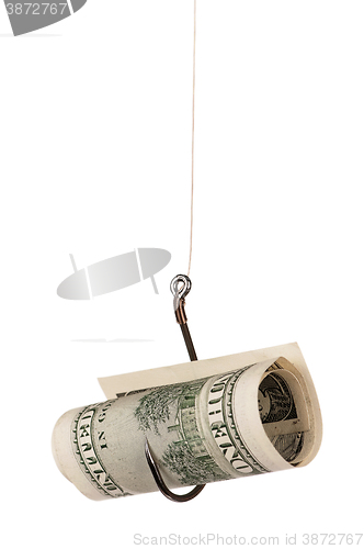 Image of Fish hook with dollars