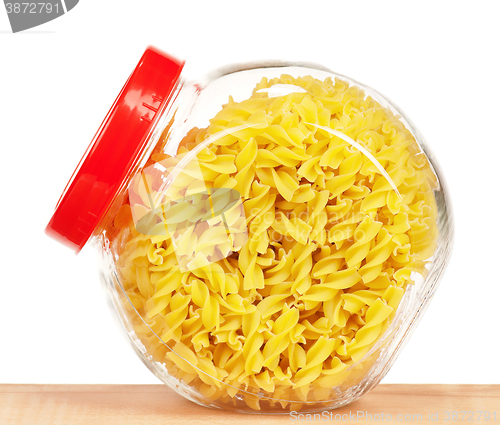 Image of Pasta in glass pot