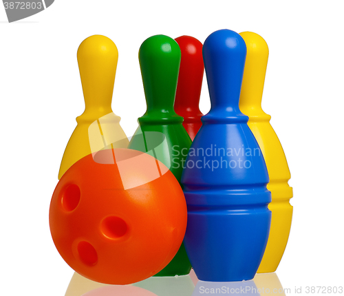 Image of Toy bowling isolated
