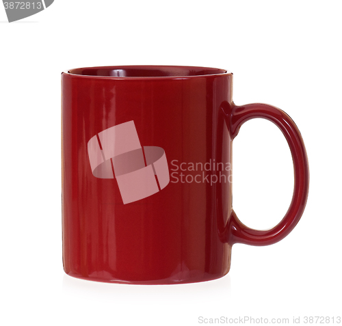 Image of Red cup isolated