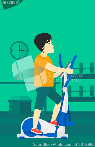Image of Man making exercises.