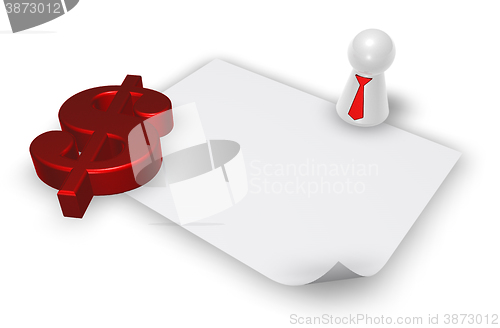 Image of dollar symbol - 3d rendering