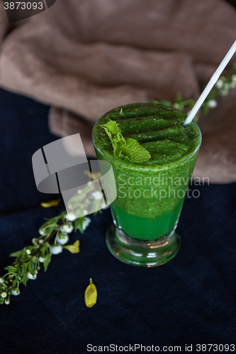 Image of Healthy organic green smoothie