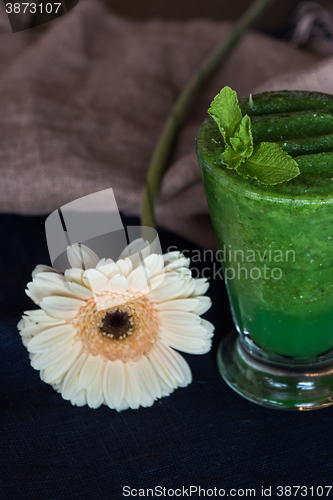 Image of Healthy organic green smoothie