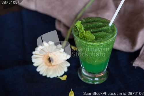 Image of Healthy organic green smoothie