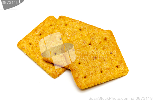 Image of Three square crackers