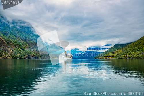 Image of Cruise Liners On Hardanger fjorden