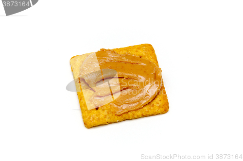 Image of Peanut butter on cracker