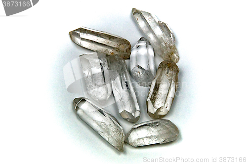 Image of group of Clear Quartz Crystal points