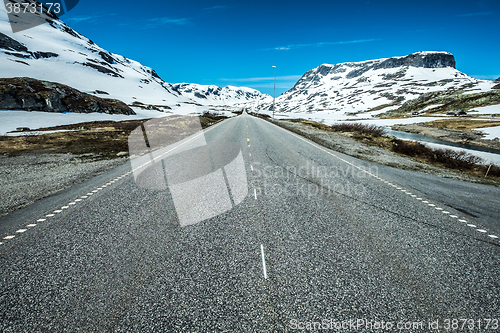 Image of Mountain road in Norway.