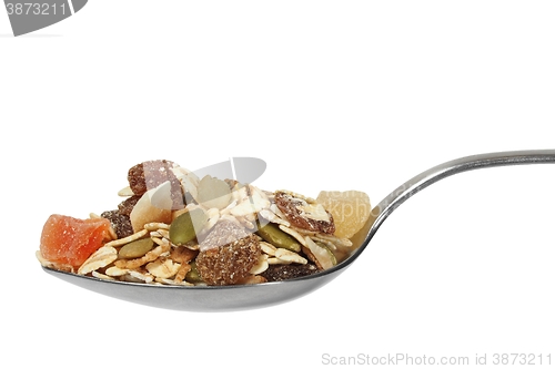 Image of Muesli on spoon