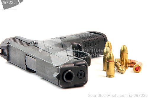 Image of bullets and gun