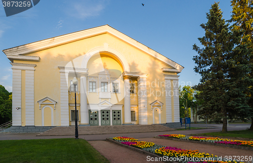 Image of architecture of the Stalin era in Sillamae, Estonia