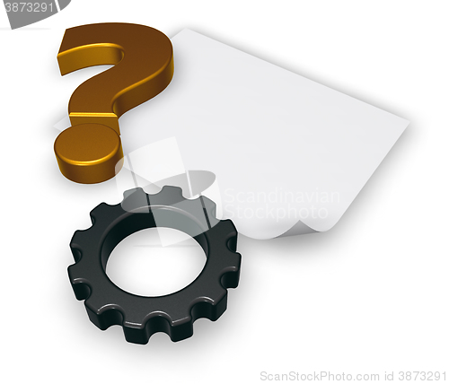 Image of gear question - 3d rendering