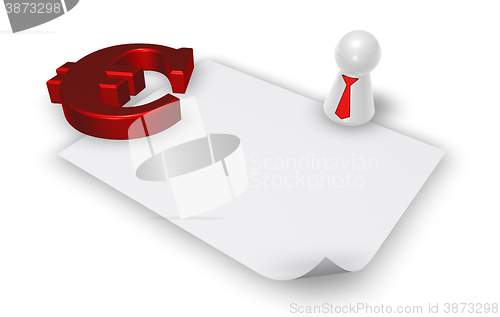 Image of euro symbol - 3d rendering