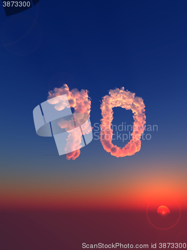 Image of cloudy seventy - 3d rendering