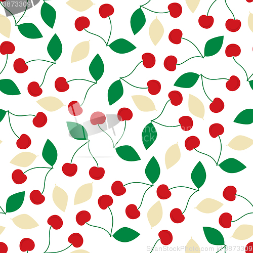 Image of Cherries seamless pattern