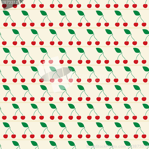 Image of Cherries seamless pattern